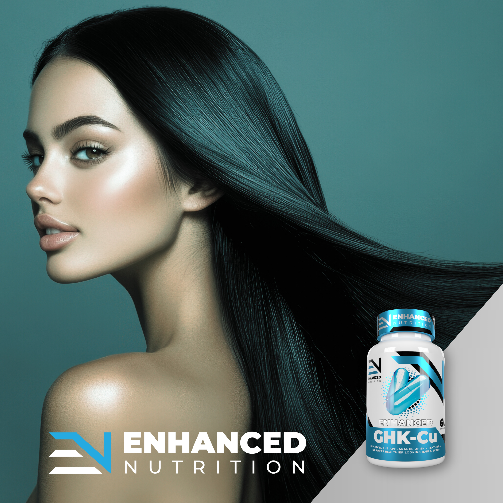GHK-Cu Copper Peptide Skin & Hair Support Supplement | ENHANCED Enhanced Nutrition SA GHK-Cu Copper Peptide Skin & Hair Support Supplement | ENHANCED Enhanced Nutrition SA